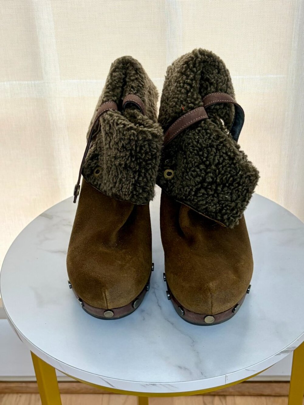 OTBT Arvin Suede Wedge Bootie Size 8